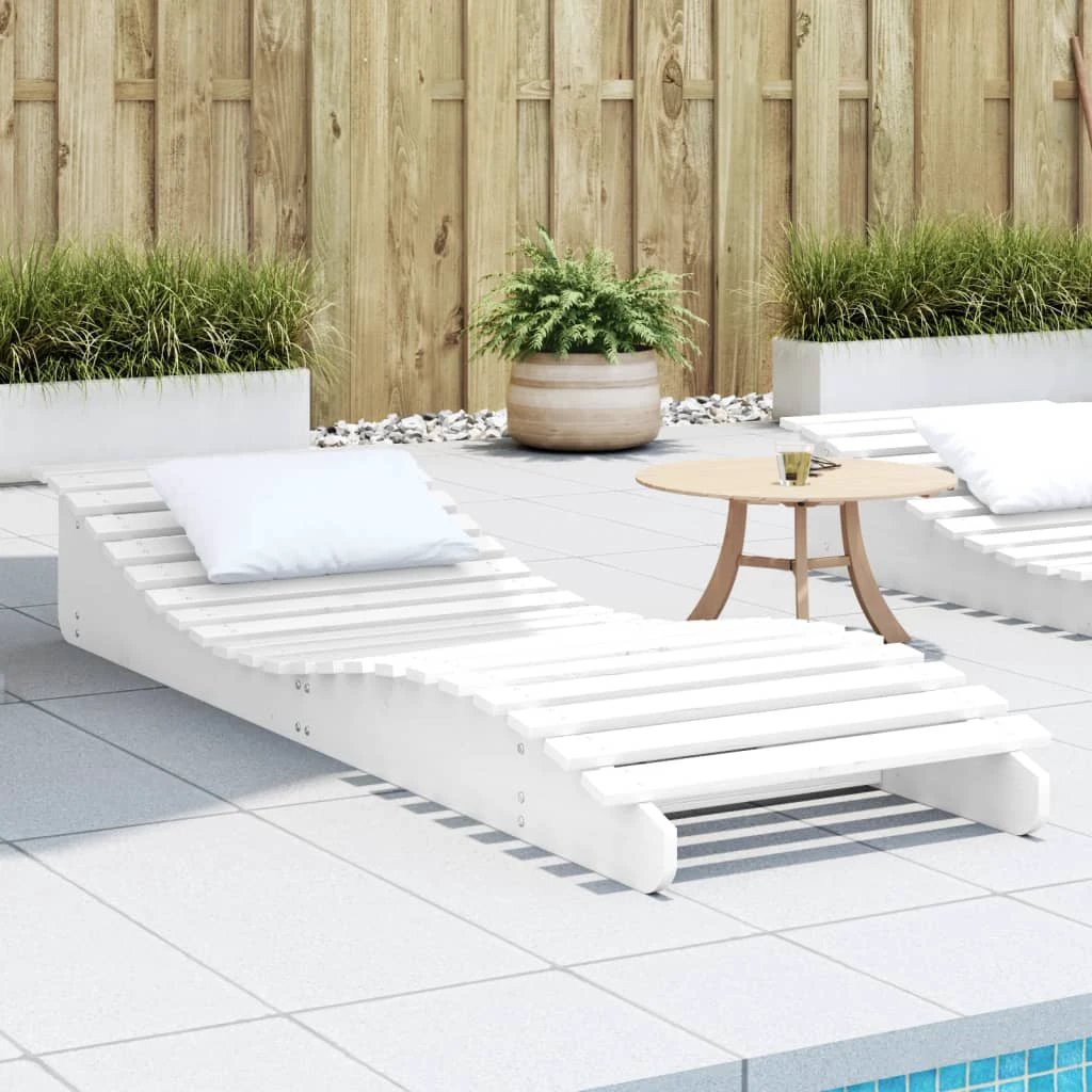 VidaXL Lounger 205x60x31.5cm Solid Pine Garden by vidaXL