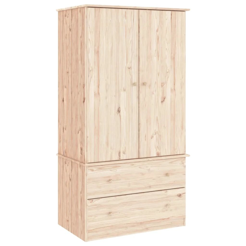 vidaXL Wardrobe ALTA 90x55x170 cm Solid Wood Pine by vidaXL