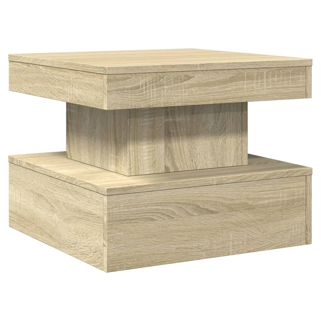 vidaXL VidaXL Coffee Table 50x50x40 cm LED Lights Living Room - Coffee Table