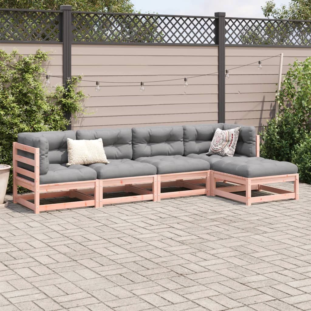 vidaXL 5 Piece Garden Sofa Set Solid Wood Pine by vidaXL