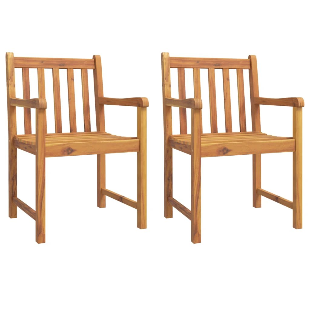 VidaXL Garden Dining Set 3 Piece Solid Acacia Wood Outdoor by vidaXL