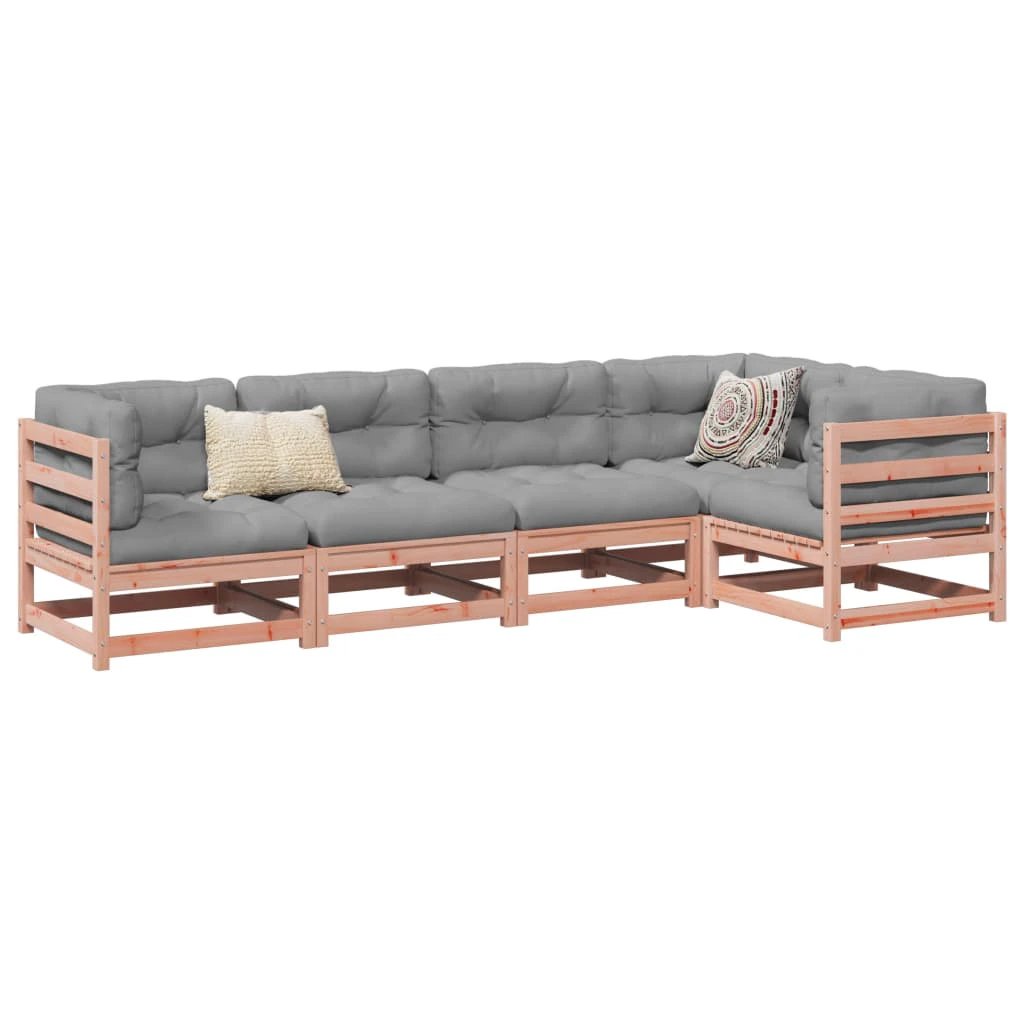 vidaXL vidaXL 5 Piece Garden Sofa Set Solid Wood Pine - Garden Sofa Sets