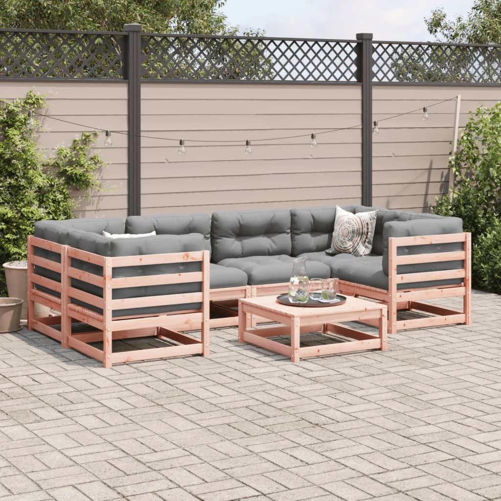 vidaXL 7 Piece Garden Sofa Set Solid Wood Pine by vidaXL