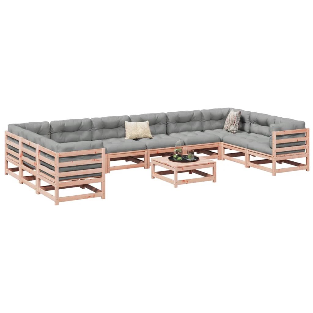 vidaXL vidaXL 11 Piece Garden Sofa Set Solid Wood Pine - Garden Sofa Sets