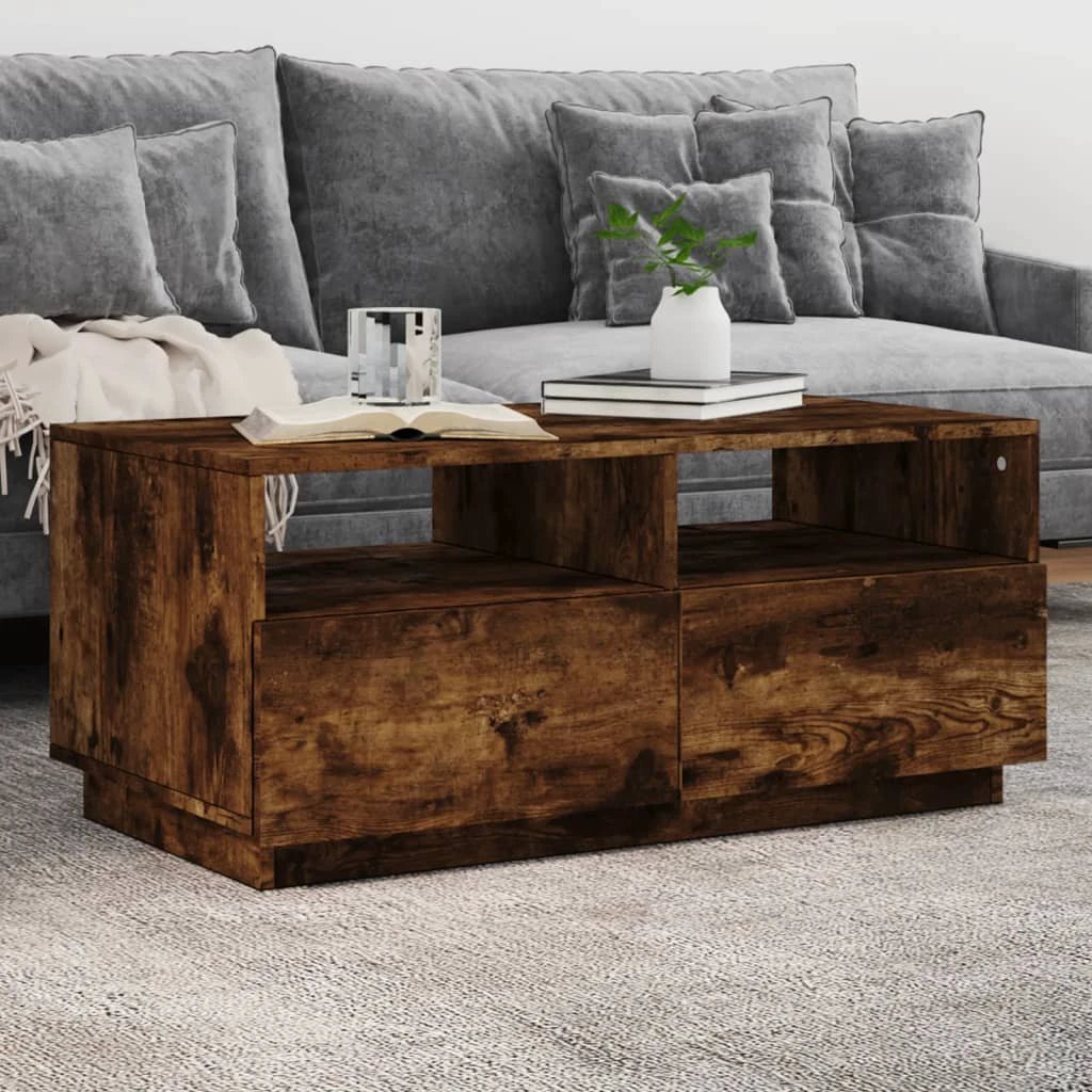 vidaXL VidaXL Coffee Table 50x49x40 cm LED Lights Living Room - Coffee Table