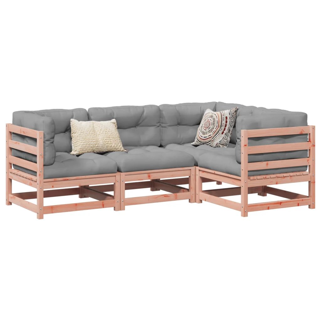 vidaXL 4 Piece Garden Sofa Set Solid Wood Pine by vidaXL