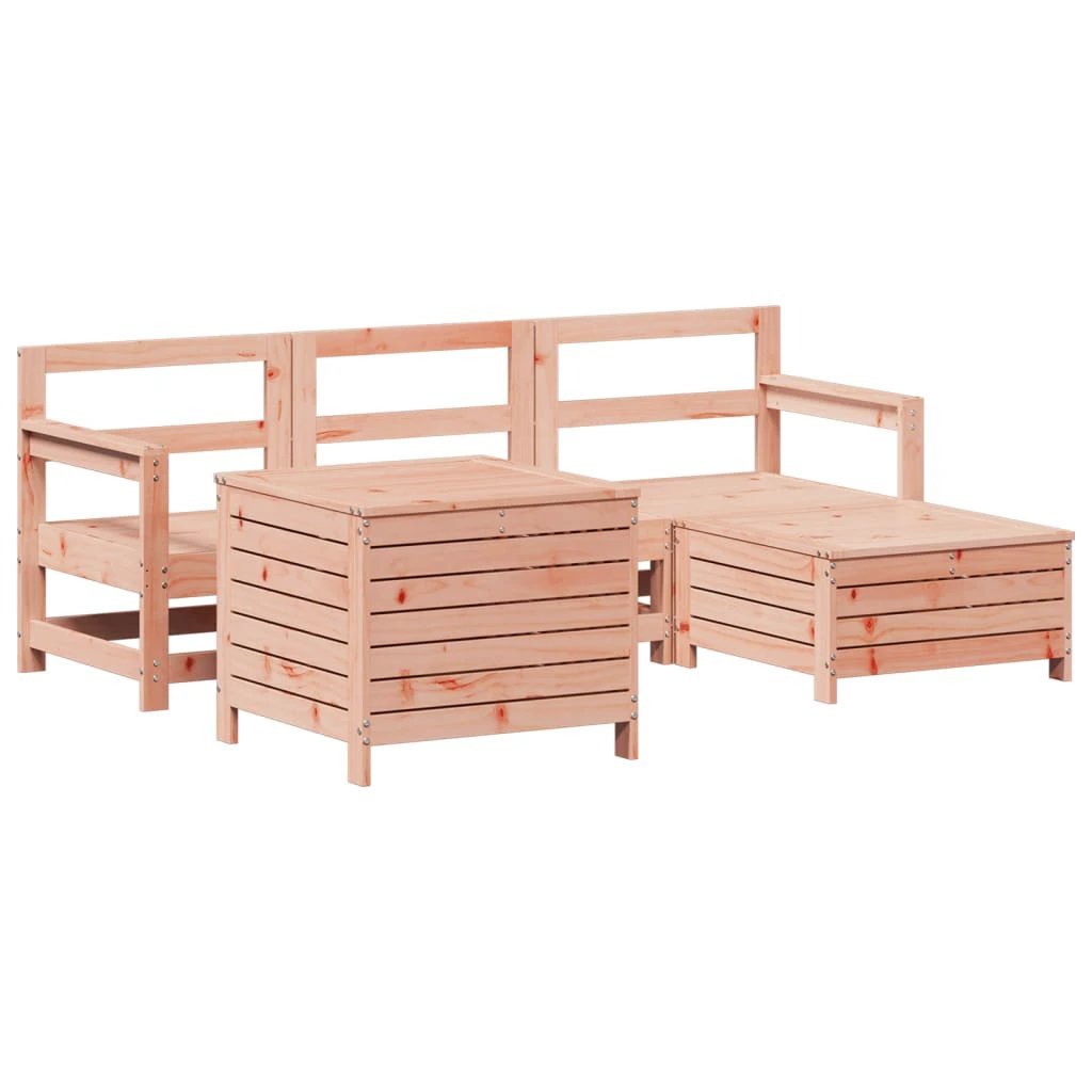 vidaXL 5 Piece Garden Sofa Set Solid Wood Pine by vidaXL