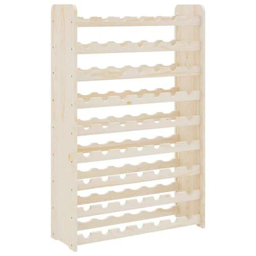 vidaXL vidaXL Wooden Wine Rack 33x25x37 cm Solid Pine with Ample Storage for Wine Enthusiasts - Wine Rack