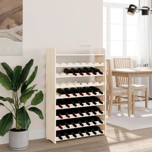 vidaXL vidaXL Wooden Wine Rack 33x25x37 cm Solid Pine with Ample Storage for Wine Enthusiasts - Wine Rack