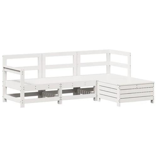 vidaXL vidaXL 4 Piece Garden Sofa Set 200 x 200 cm Solid Pinewood with Cushions for Outdoor Relaxation - Garden Sofa Sets