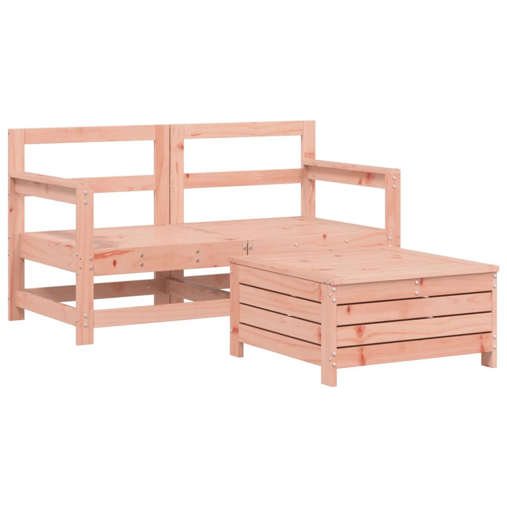 vidaXL 3 Piece Garden Sofa Set Solid Wood Pine by vidaXL