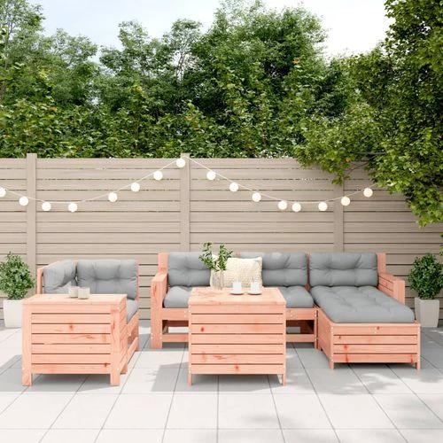 vidaXL vidaXL 7 Piece Garden Sofa Set with Cushions Solid Pinewood for Outdoor Relaxation with Family and Friends - Garden Sofa Sets