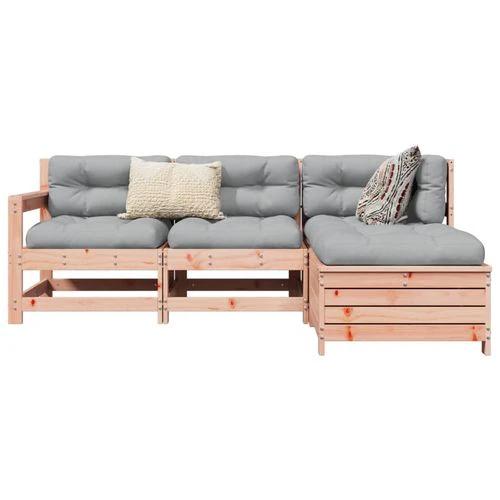vidaXL 4 Piece Garden Sofa Set 200 x 200 cm Solid Pinewood with Cushions for Outdoor Relaxation by vidaXL