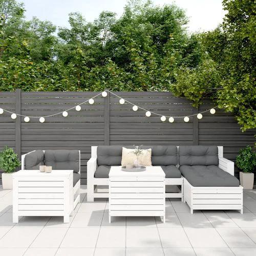 vidaXL vidaXL 7 Piece Garden Sofa Set with Cushions Solid Pinewood for Outdoor Relaxation with Family and Friends - Garden Sofa Sets