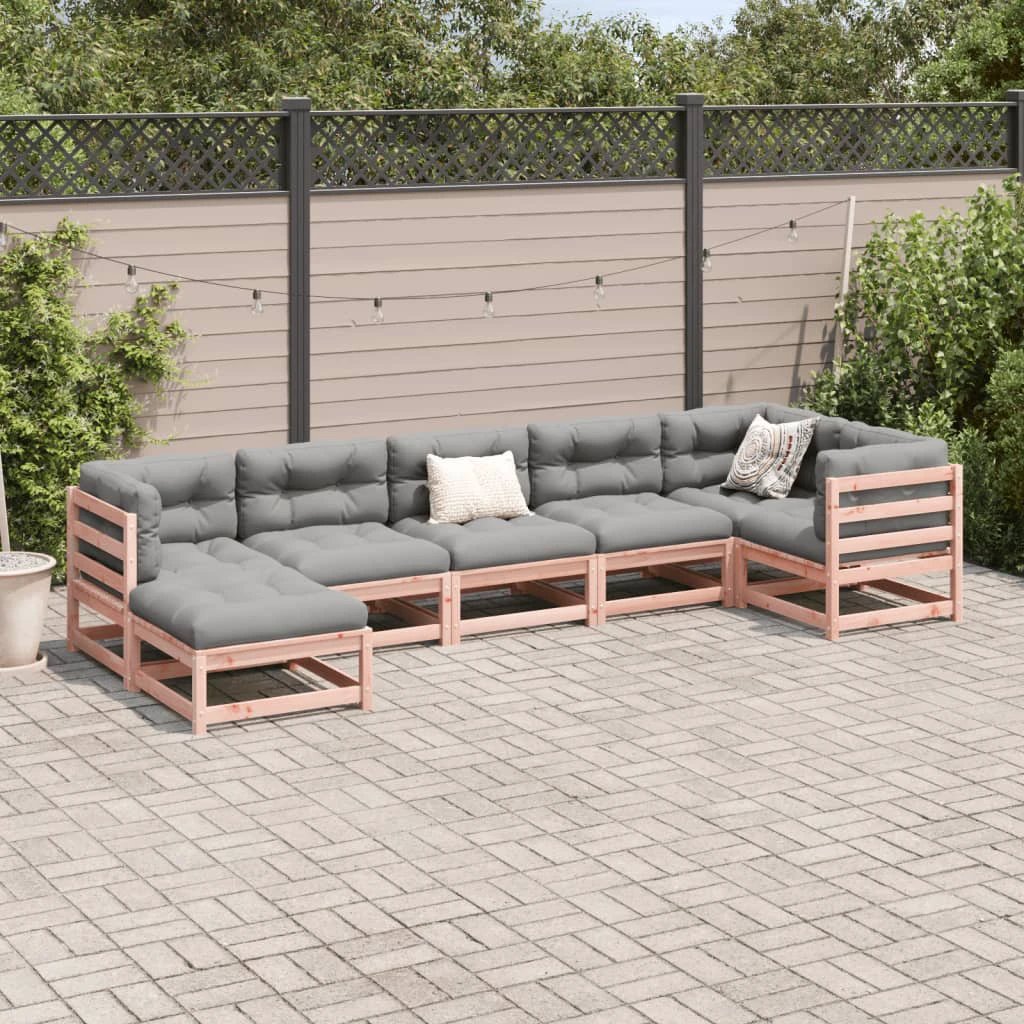 vidaXL 7 Piece Garden Sofa Set Solid Wood Pine by vidaXL