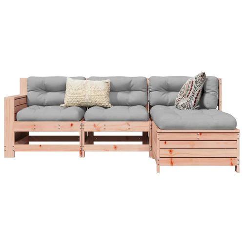vidaXL 4 Piece Garden Sofa Set 230x230x85cm Solid Pinewood with Cushions for Outdoor Entertaining by vidaXL