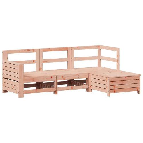 vidaXL 4 Piece Garden Sofa Set 230x230x85cm Solid Pinewood with Cushions for Outdoor Entertaining by vidaXL