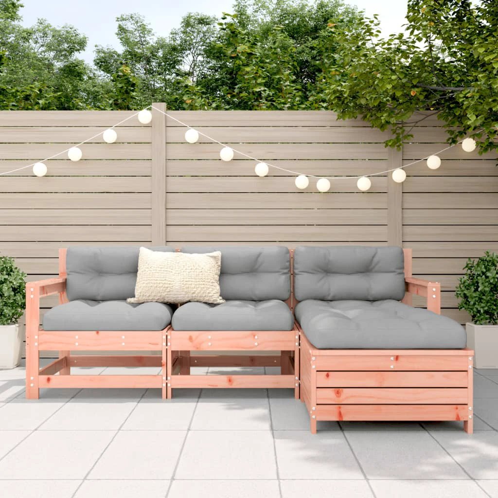 vidaXL 4 Piece Garden Sofa Set Solid Wood Pine by vidaXL