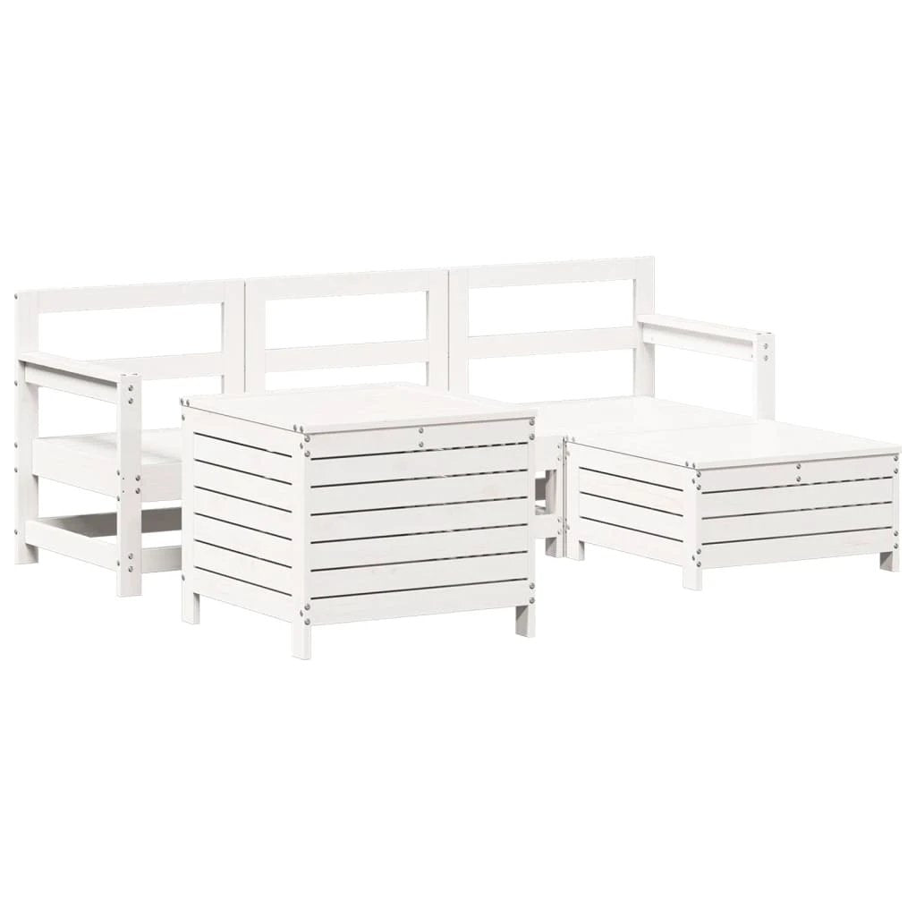 vidaXL 5 Piece Garden Sofa Set Solid Wood Pine by vidaXL