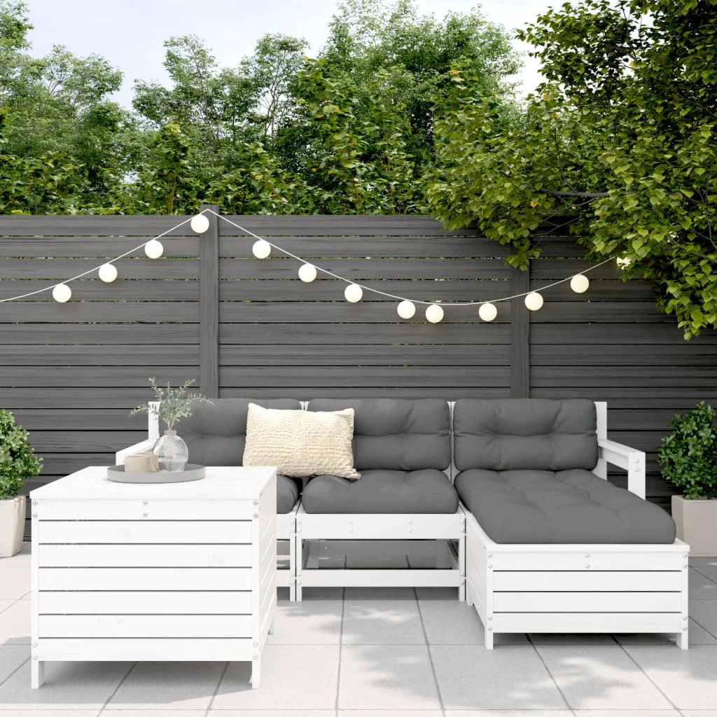 vidaXL 5 Piece Garden Sofa Set Solid Wood Pine by vidaXL
