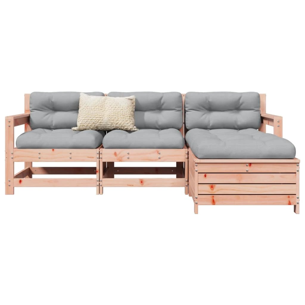vidaXL 4 Piece Garden Sofa Set Solid Wood Pine by vidaXL