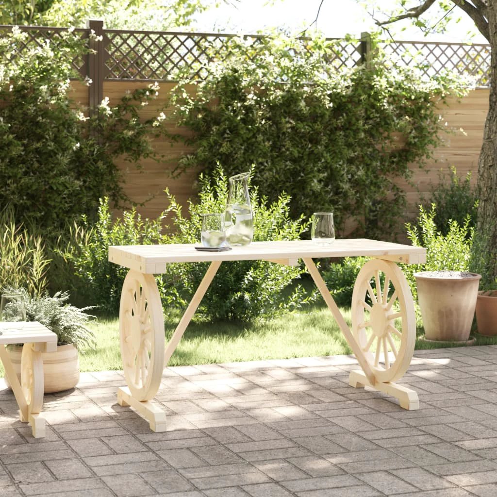 vidaXL Garden Table 115x55x65 cm Solid Wood Fir by vidaXL