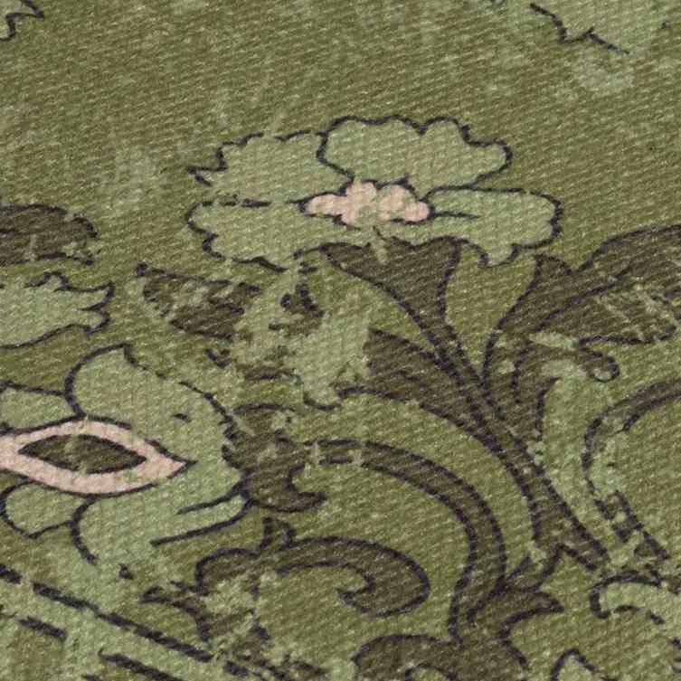 Esselle Home Kew Antique Printed 120x170cm Olive Rug with Tassel - Rug