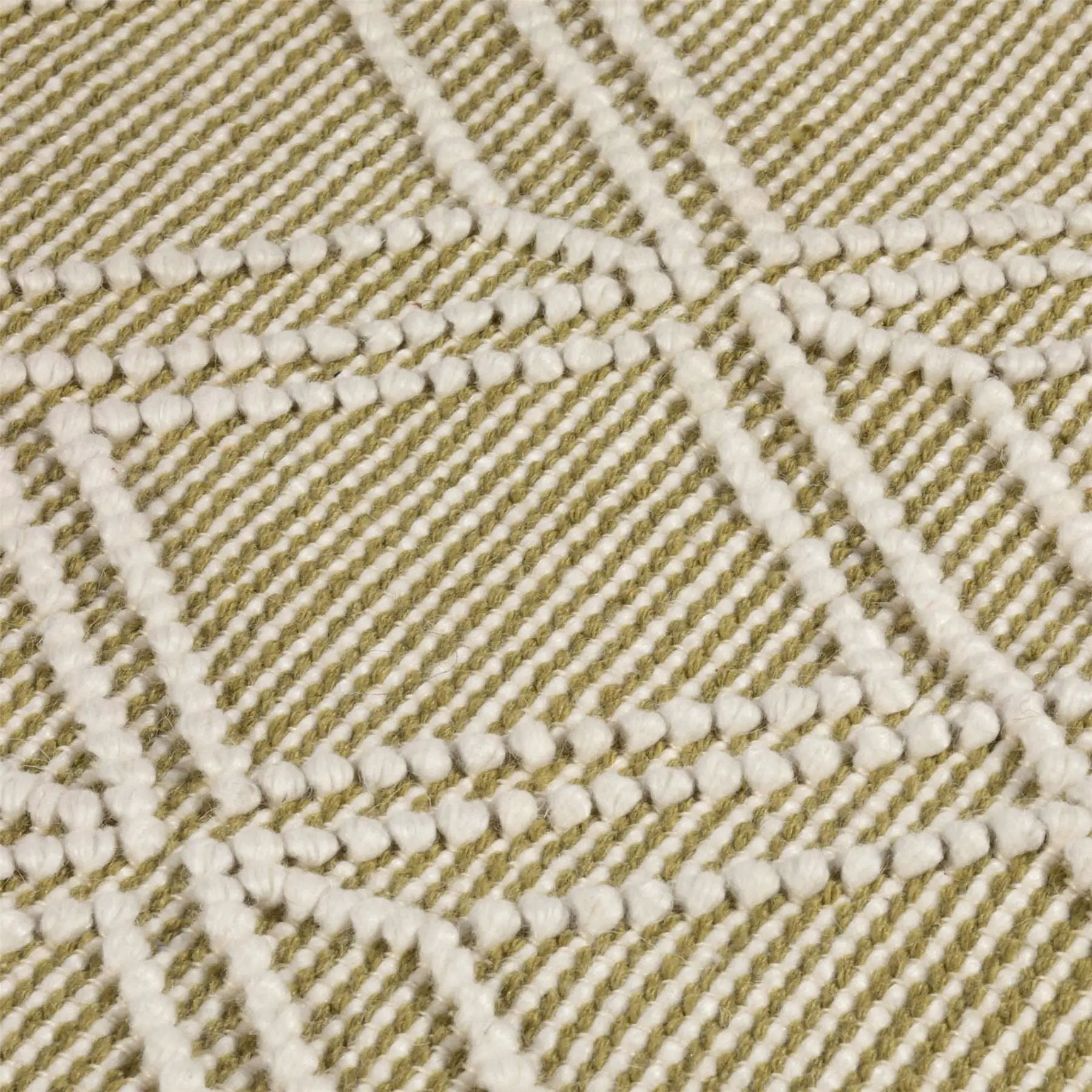 Esselle Home Blenheim Diamond 100% Pet 120x170cm Olive Rug - Rug