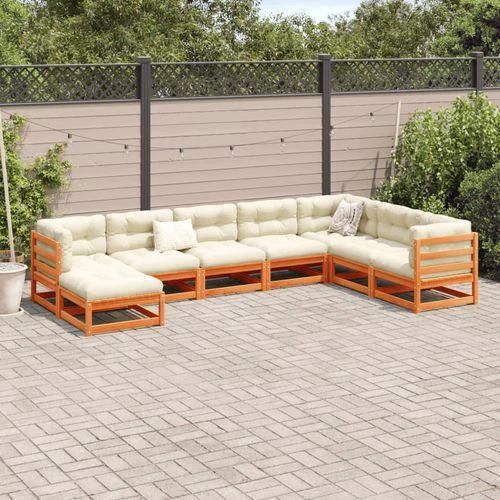 vidaXL vidaXL 8 Piece Garden Sofa Set with Cushions for Outdoor Relaxation and Entertaining - Garden Sofa Sets