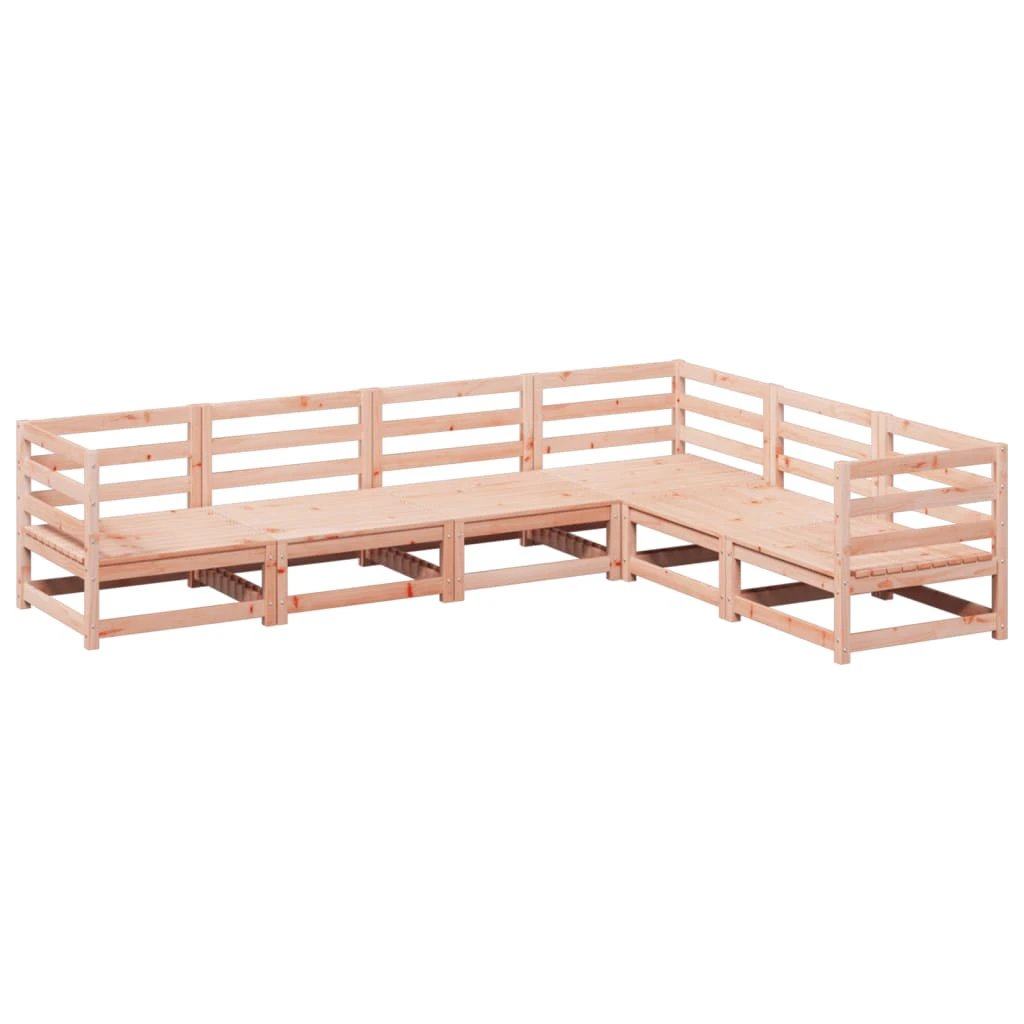 vidaXL 6 Piece Garden Sofa Set Solid Wood Pine by vidaXL