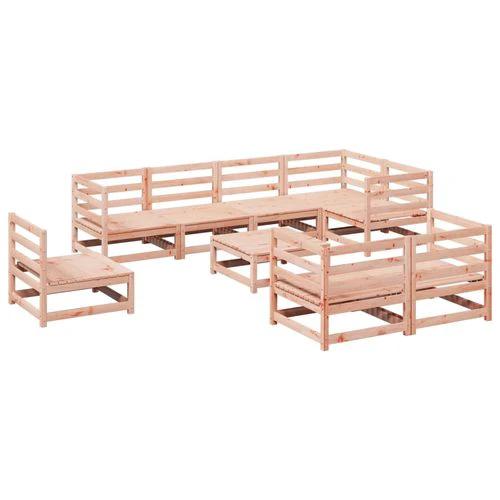 vidaXL vidaXL 9 Piece Garden Sofa Set Solid Pinewood with Cushions for Outdoor Entertaining - Garden Sofa Sets