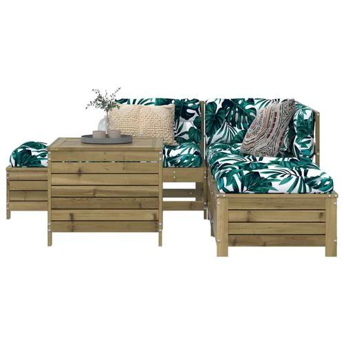 vidaXL vidaXL 6 Piece Garden Sofa Set with Cushions for Outdoor Relaxation and Entertaining - Garden Sofa Sets