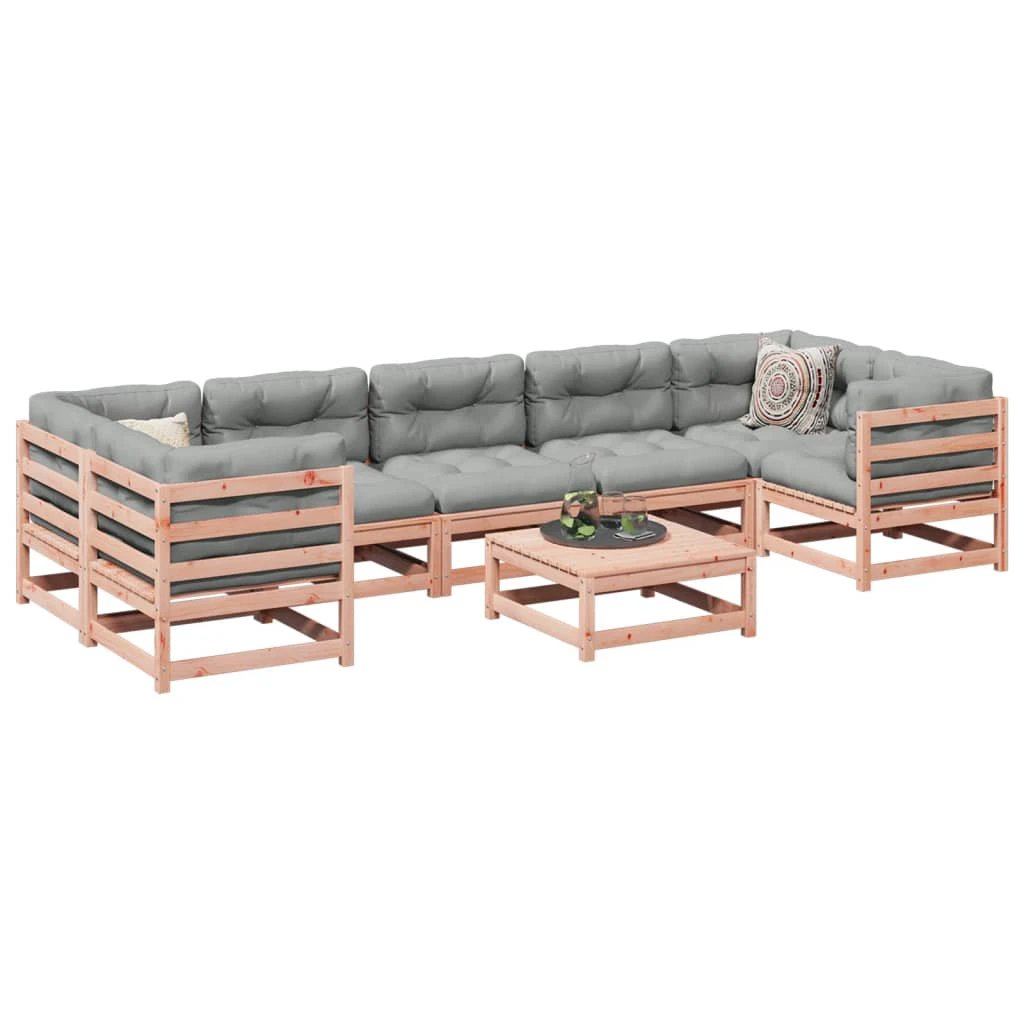 vidaXL vidaXL 8 Piece Garden Sofa Set Solid Wood Pine - Garden Sofa Sets