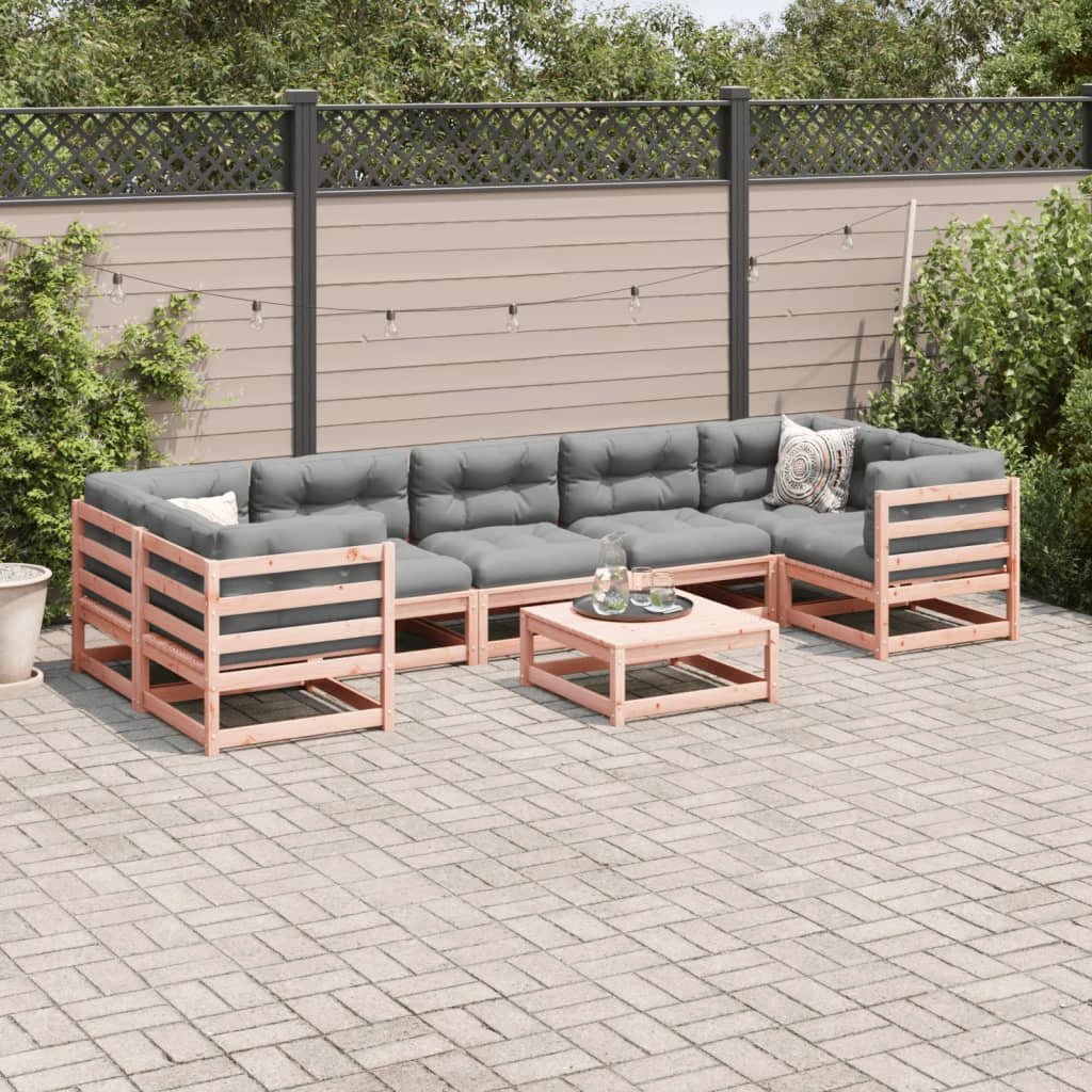 vidaXL 8 Piece Garden Sofa Set Solid Wood Pine by vidaXL