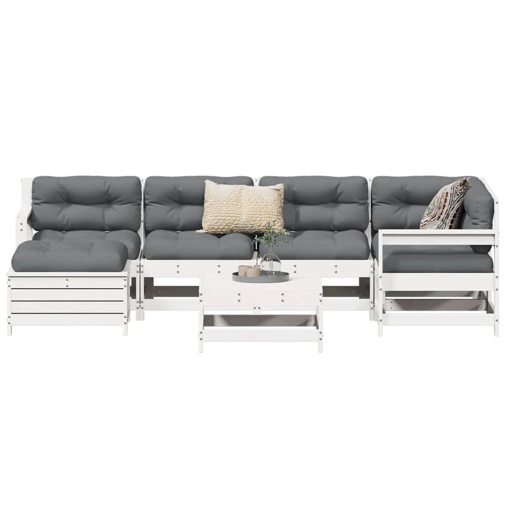 vidaXL vidaXL 7 Piece Garden Sofa Set Solid Wood Pine - Garden Sofa Sets