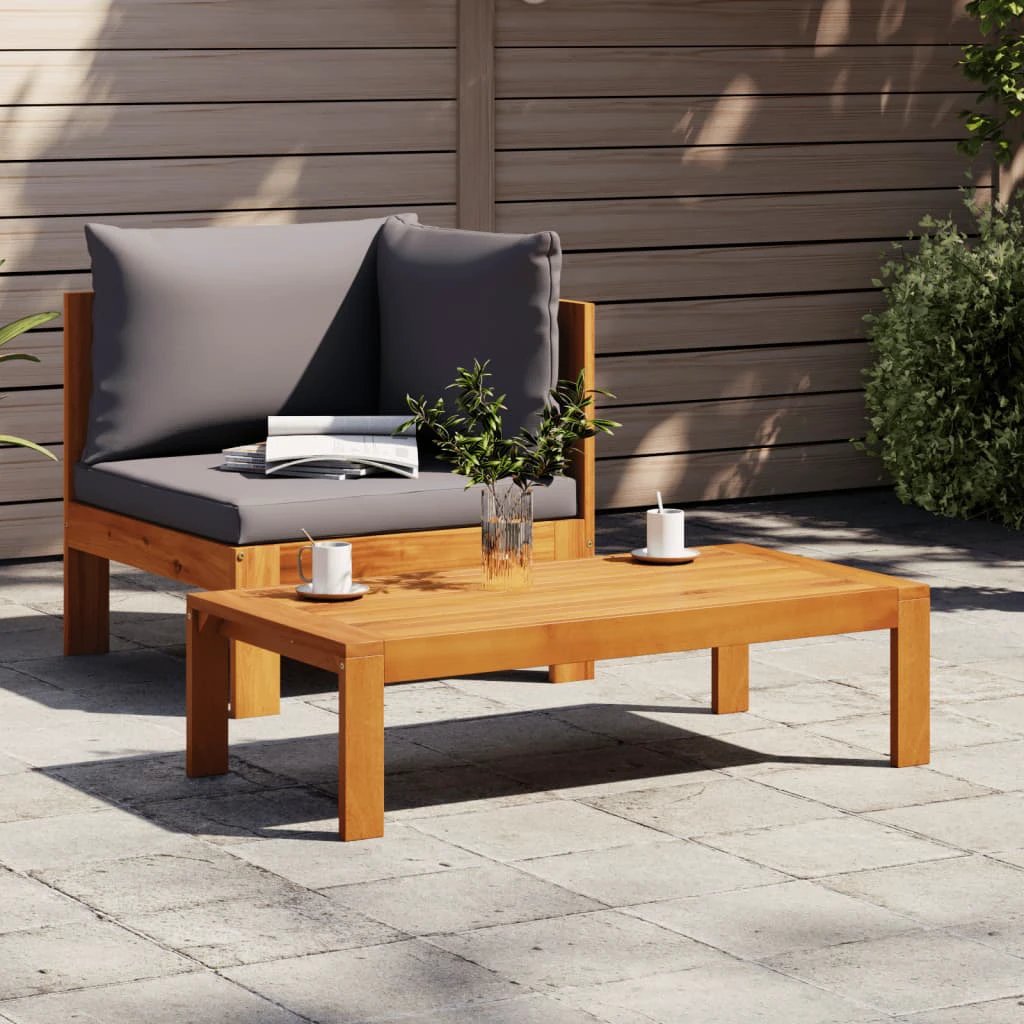 vidaXL Garden Table 100x50x27 cm Solid Wood Acacia by vidaXL