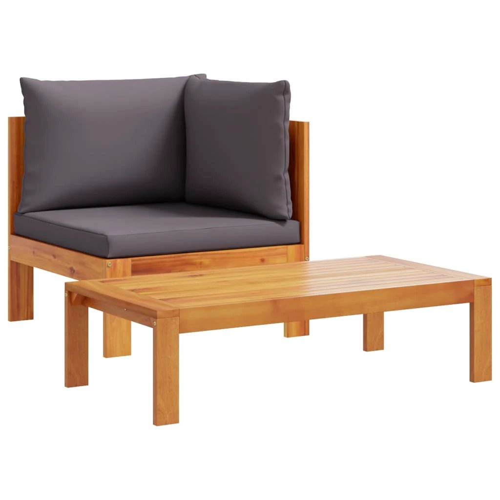 vidaXL Garden Table 100x50x27 cm Solid Wood Acacia by vidaXL