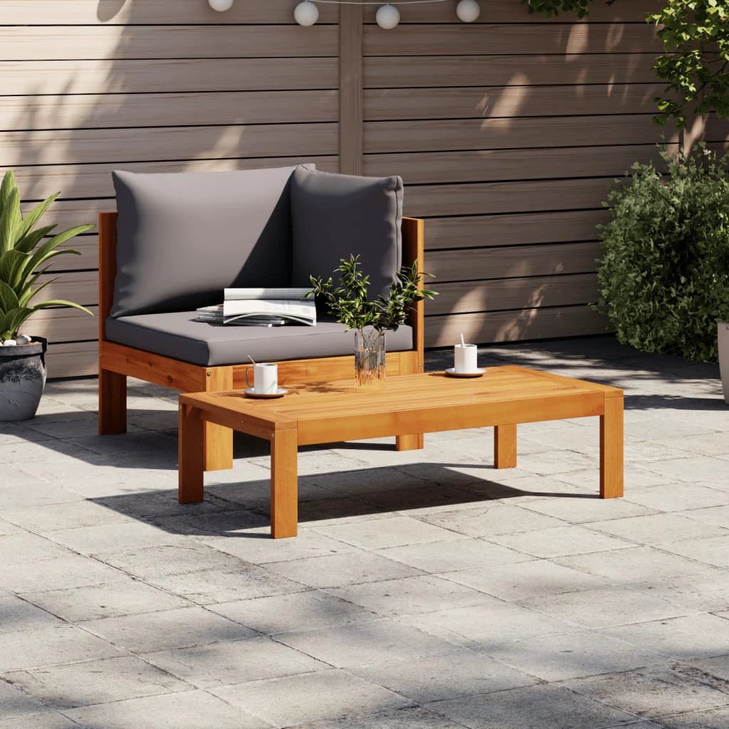 vidaXL Garden Table 100x50x27 cm Solid Wood Acacia by vidaXL