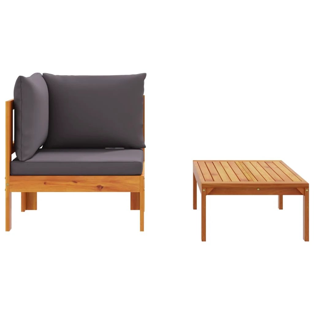 vidaXL Garden Table 100x50x27 cm Solid Wood Acacia by vidaXL