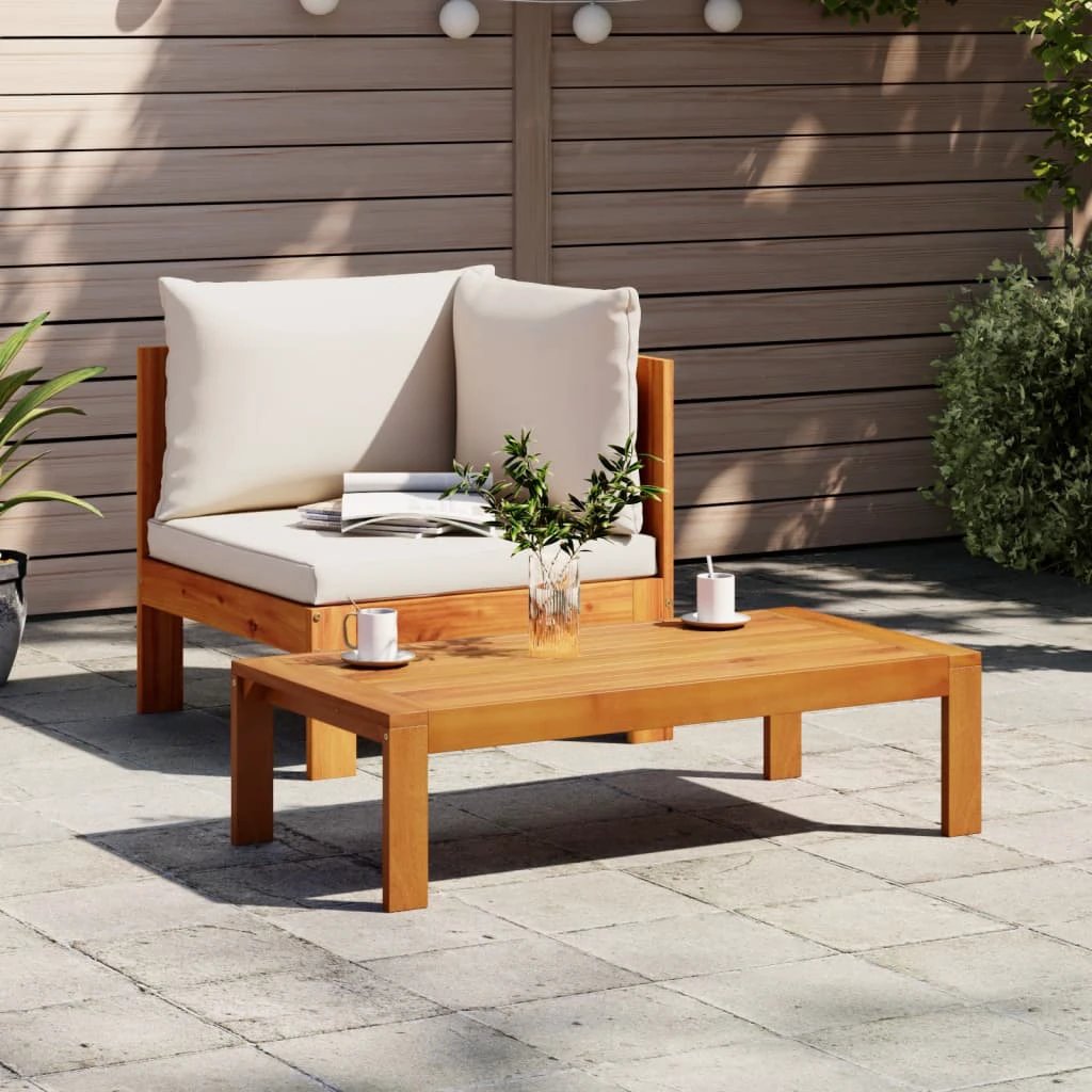 vidaXL vidaXL Garden Table 100x50x27 cm Solid Wood Acacia - Garden Table