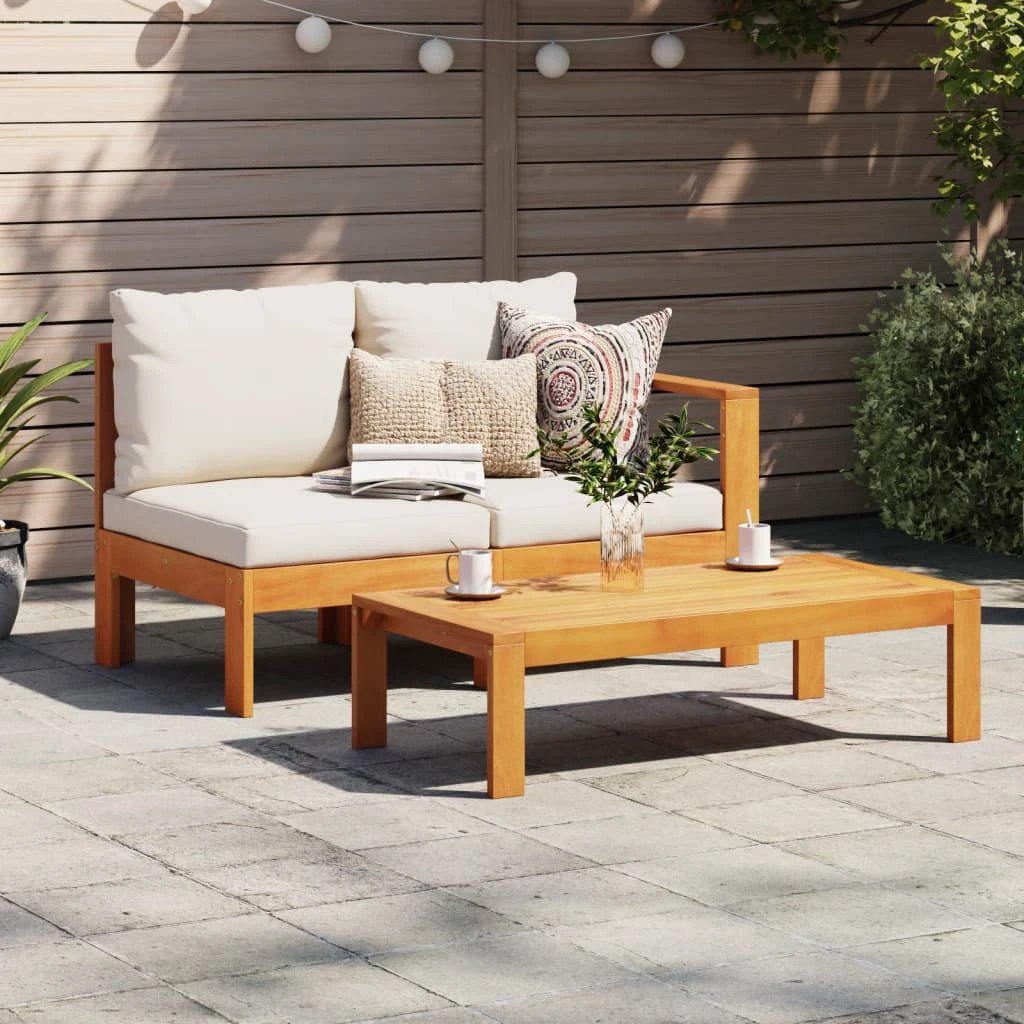 vidaXL vidaXL Garden Table 100x50x27 cm Solid Wood Acacia - Garden Table