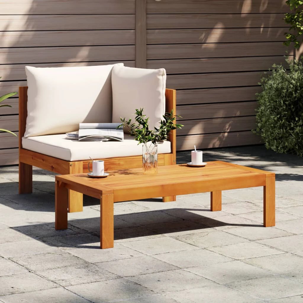 vidaXL vidaXL Garden Table 100x50x27 cm Solid Wood Acacia - Garden Table