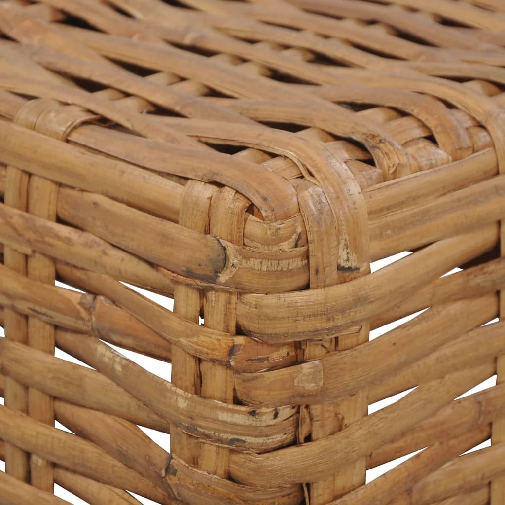 VidaXL Coffee Table 47x47x28 cm Natural Rattan Living Room by vidaXL