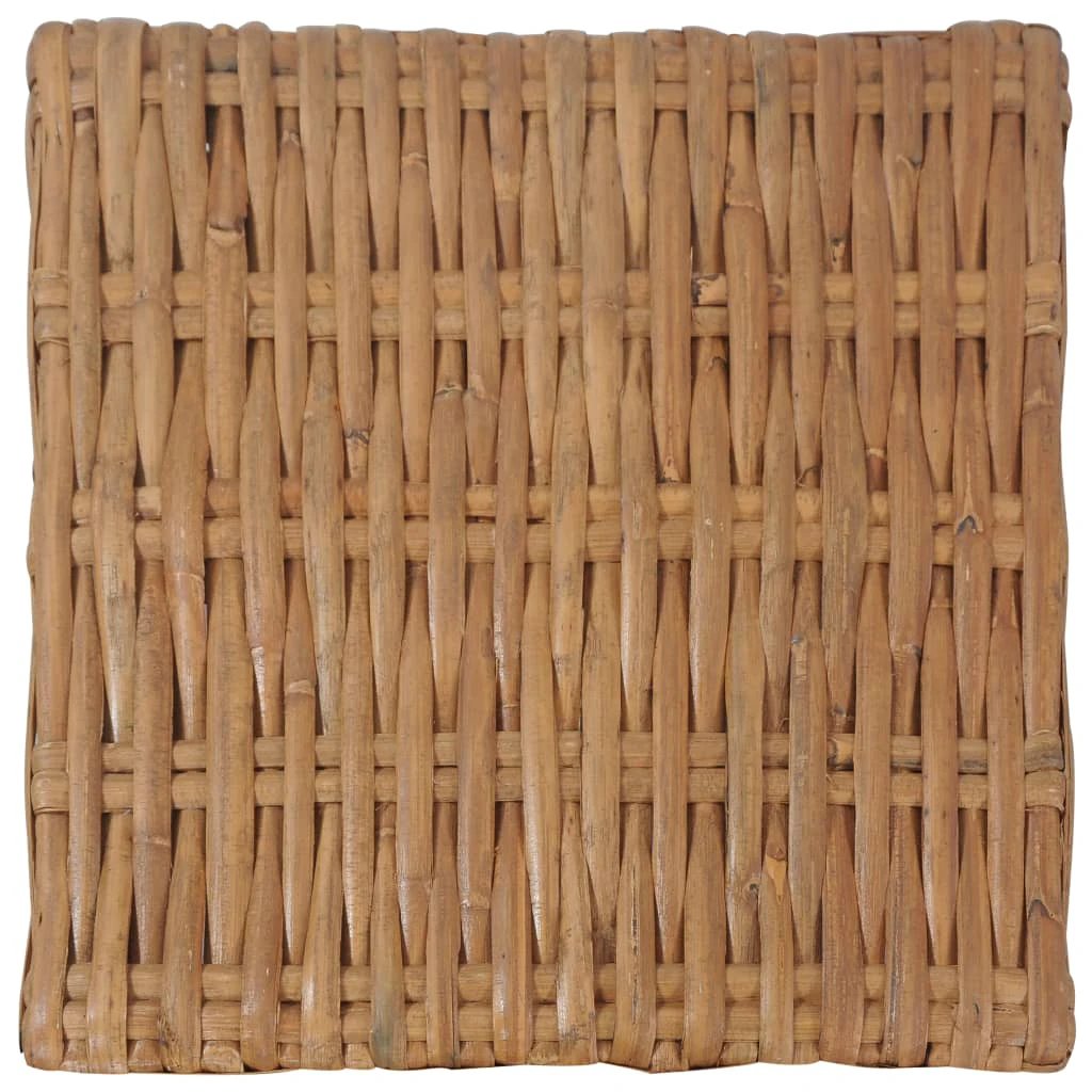 VidaXL Coffee Table 47x47x28 cm Natural Rattan Living Room by vidaXL