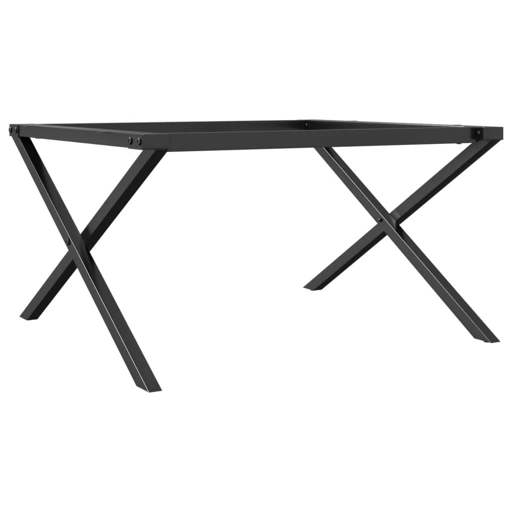vidaXL Cast Iron X Frame Coffee Table Legs 70x60x43 cm Industrial DIY Project Support by vidaXL