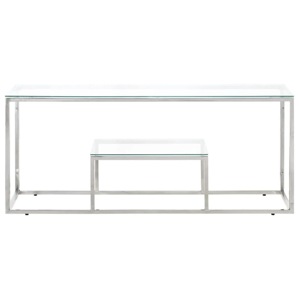 vidaXL VidaXL Coffee Table With Tempered Glass Top For Living Room - Coffee Table