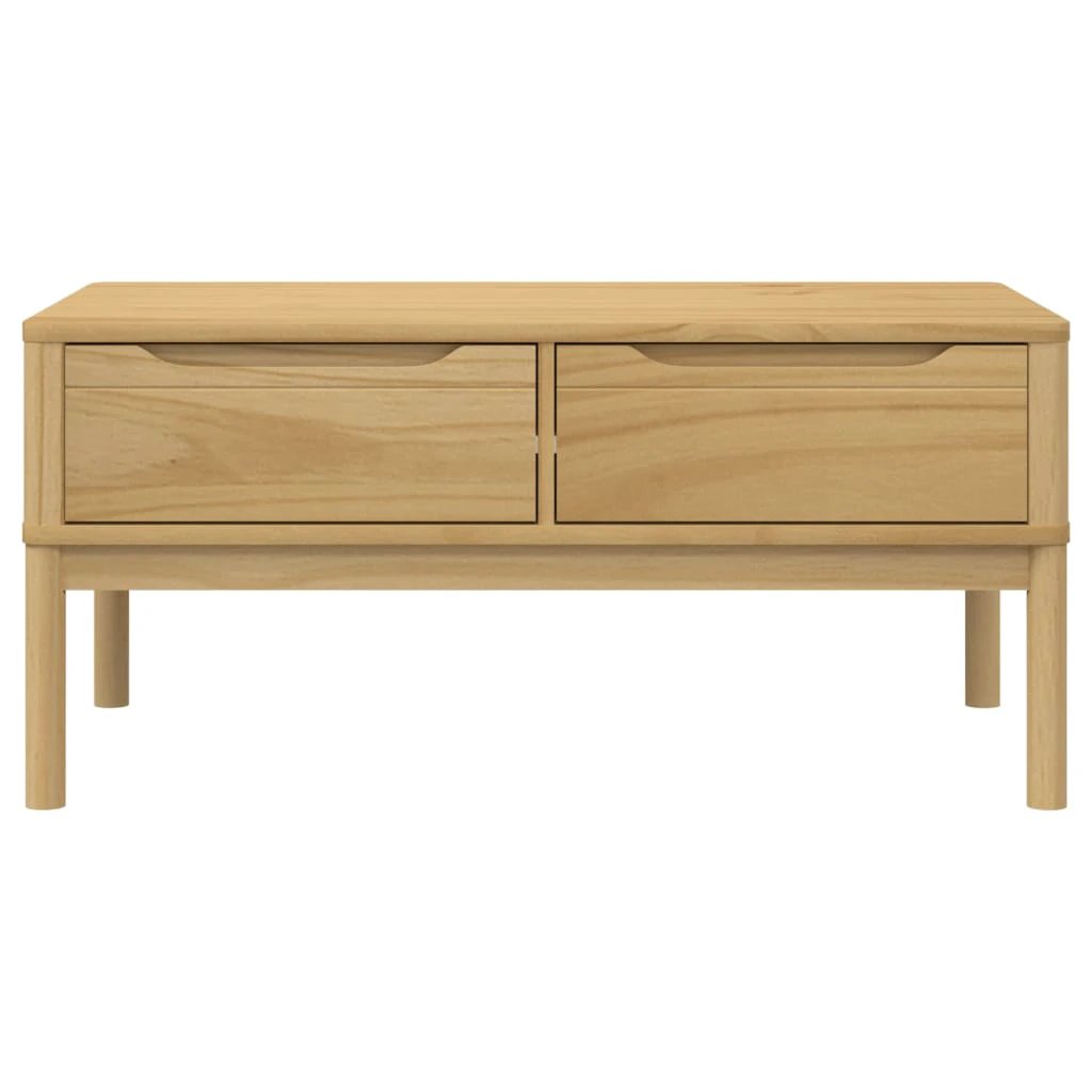 vidaXL VidaXL Coffee Table 99x55.5x45 Solid Pine Decor - Coffee Table