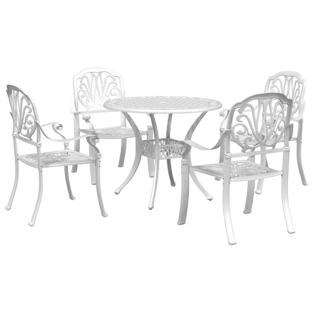 vidaXL vidaXL 3 Piece Bistro Set Bronze Cast Aluminium - Bistro Sets