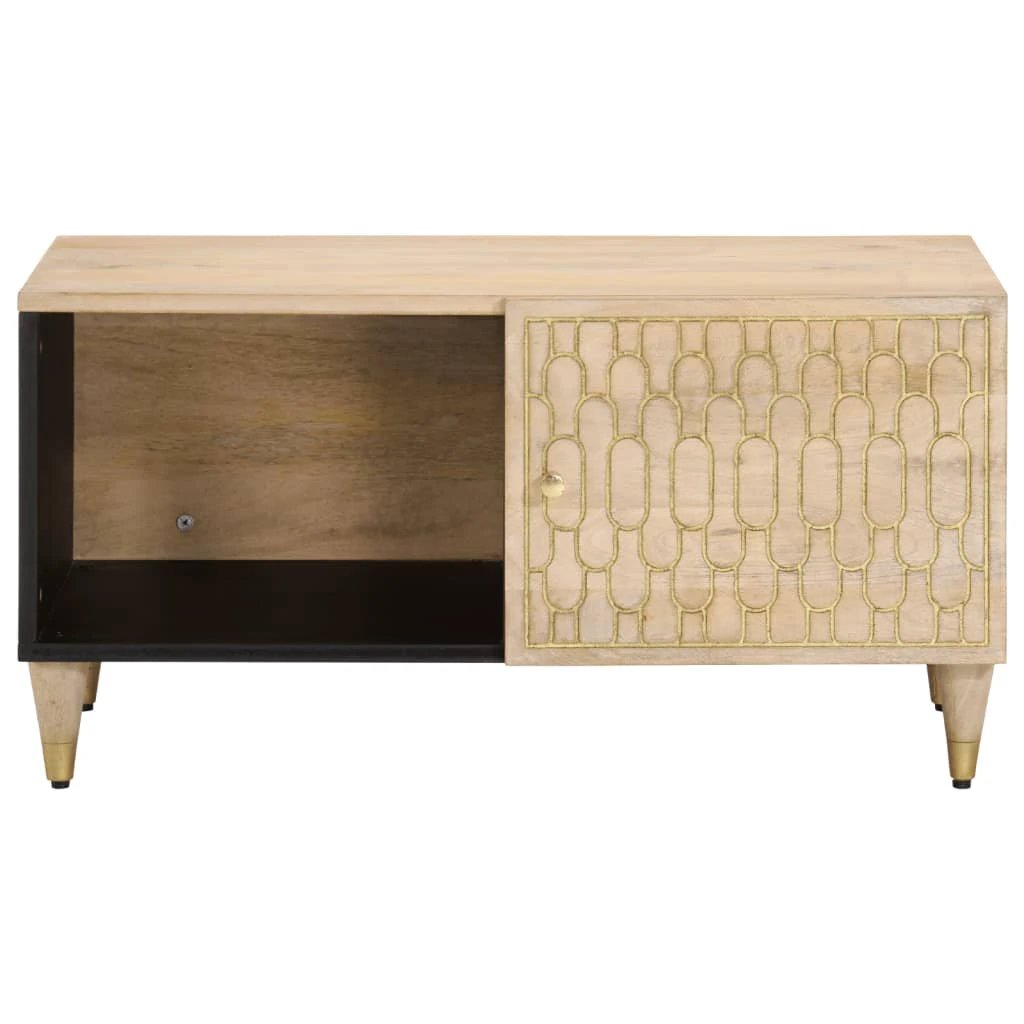 vidaXL VidaXL Coffee Table 80x50x40 cm Solid Mango Wood Decor - Coffee Table