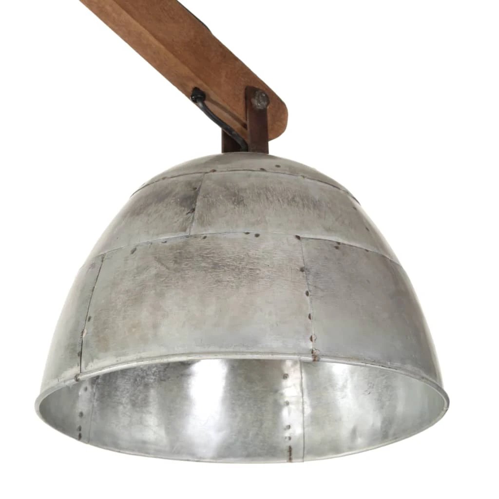 vidaXL VidaXL Ceiling Lamp 29x18x85 Cm Vintage Mango Wood Dual Brass Shades Living Room - Ceiling Lights